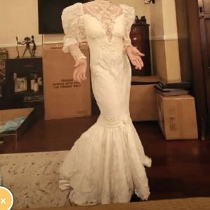 Vintage 1987 Couture Wedding Gown